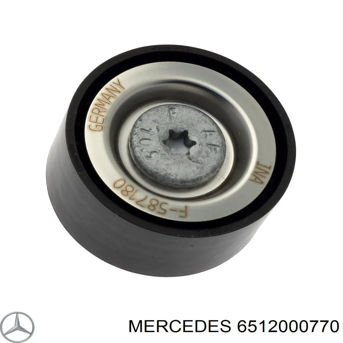 6512000770 Mercedes Rolka prowadząca, kierunkowa paska napędowego