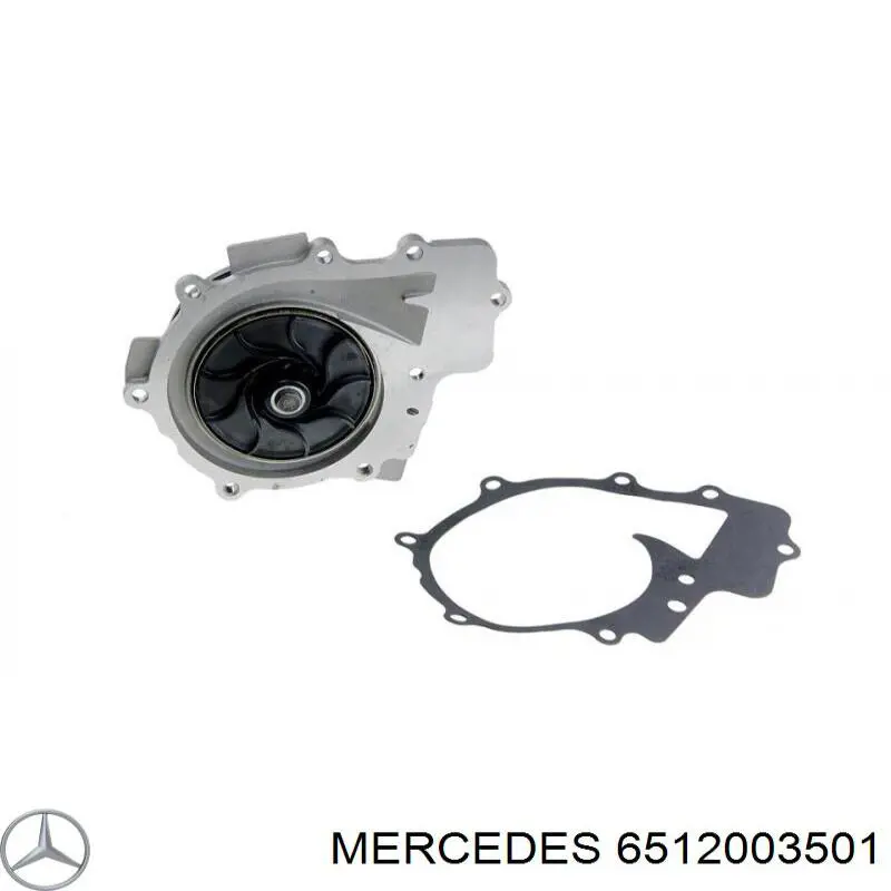 Pompa chłodząca wodna 6512003501 Mercedes