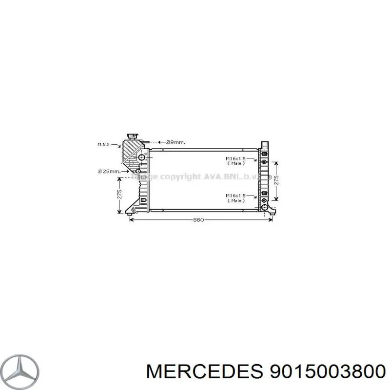 Do koszyka 9015003800 Mercedes Chłodnica silnika