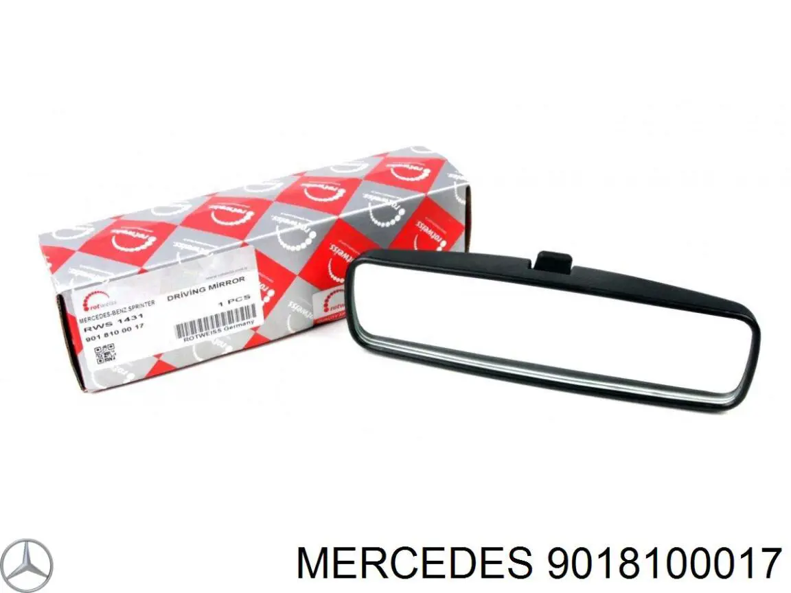Lusterko wewnętrzne Mercedes 9018100017 cena, od 44,44 USD