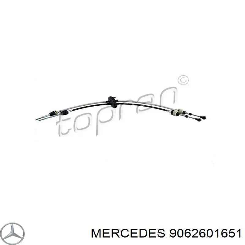 9062601651 Mercedes Linka dźwigni zmiany biegów podwójna