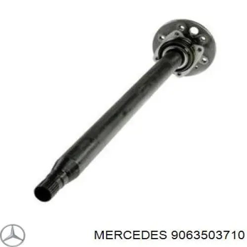 Do koszyka 9063503710 Mercedes Półoś tylna lewa