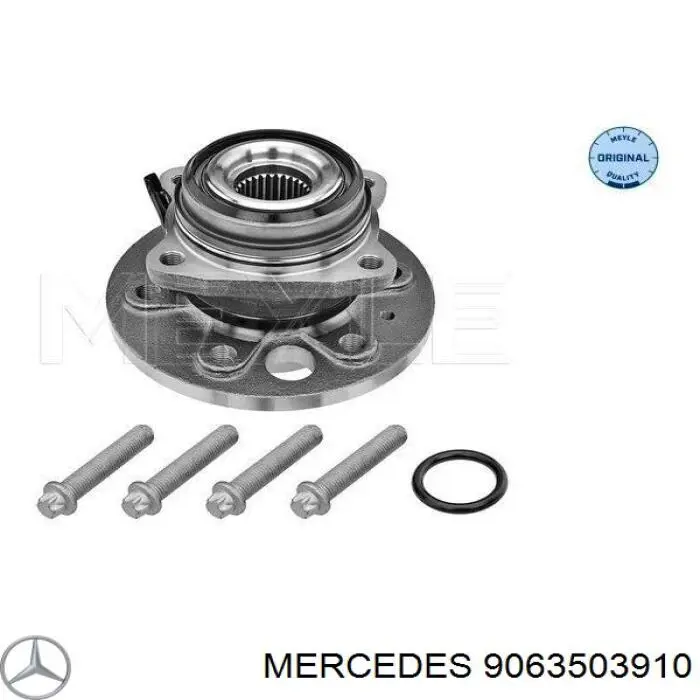 Do koszyka 9063503910 Mercedes Półoś tylna lewa