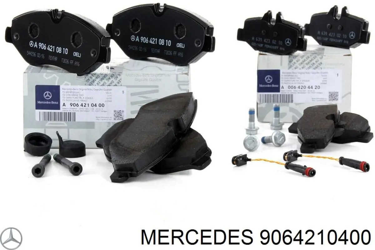 Do koszyka 9064210400 Mercedes Klocki hamulcowe przednie tarczowe