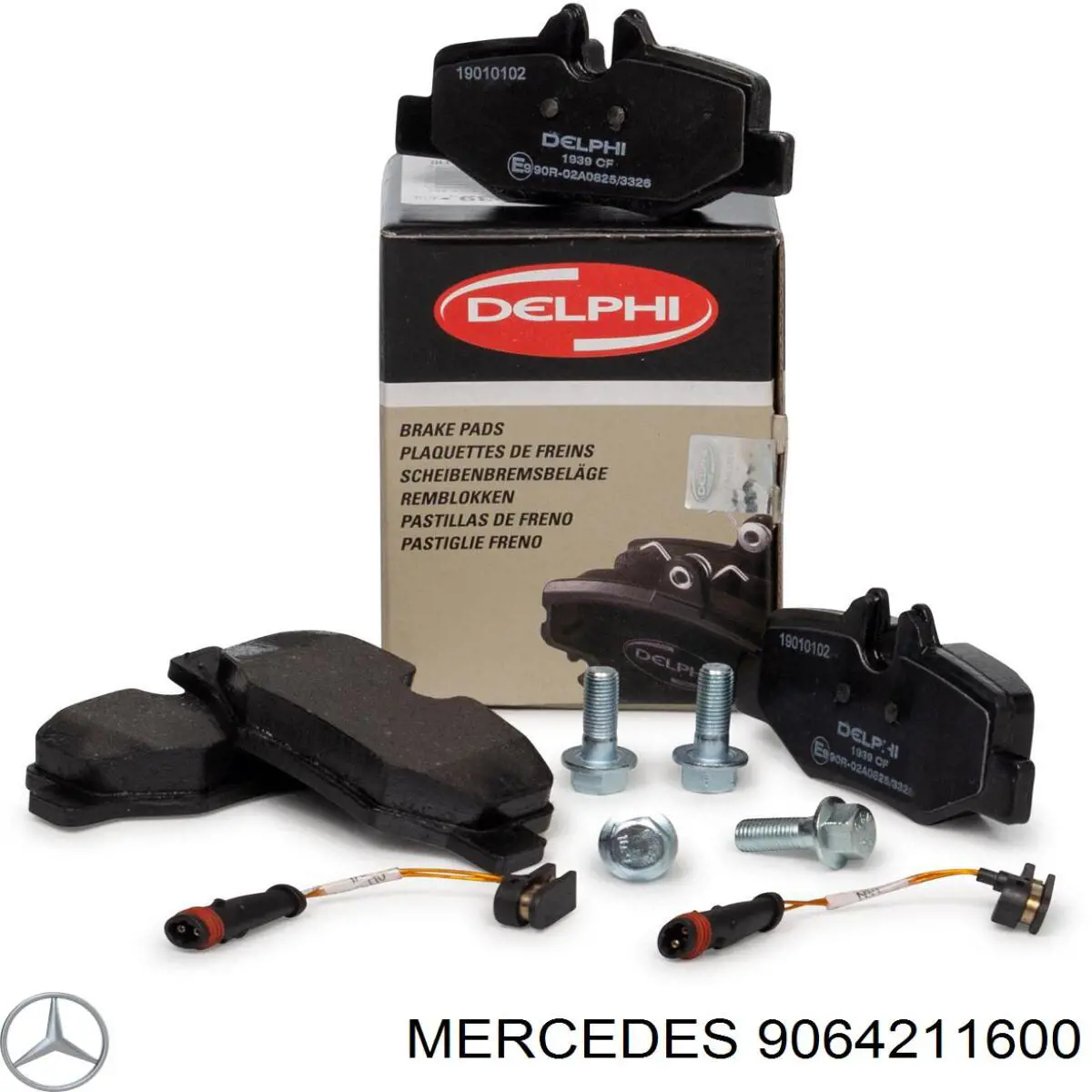 Do koszyka 9064211600 Mercedes Klocki hamulcowe przednie tarczowe