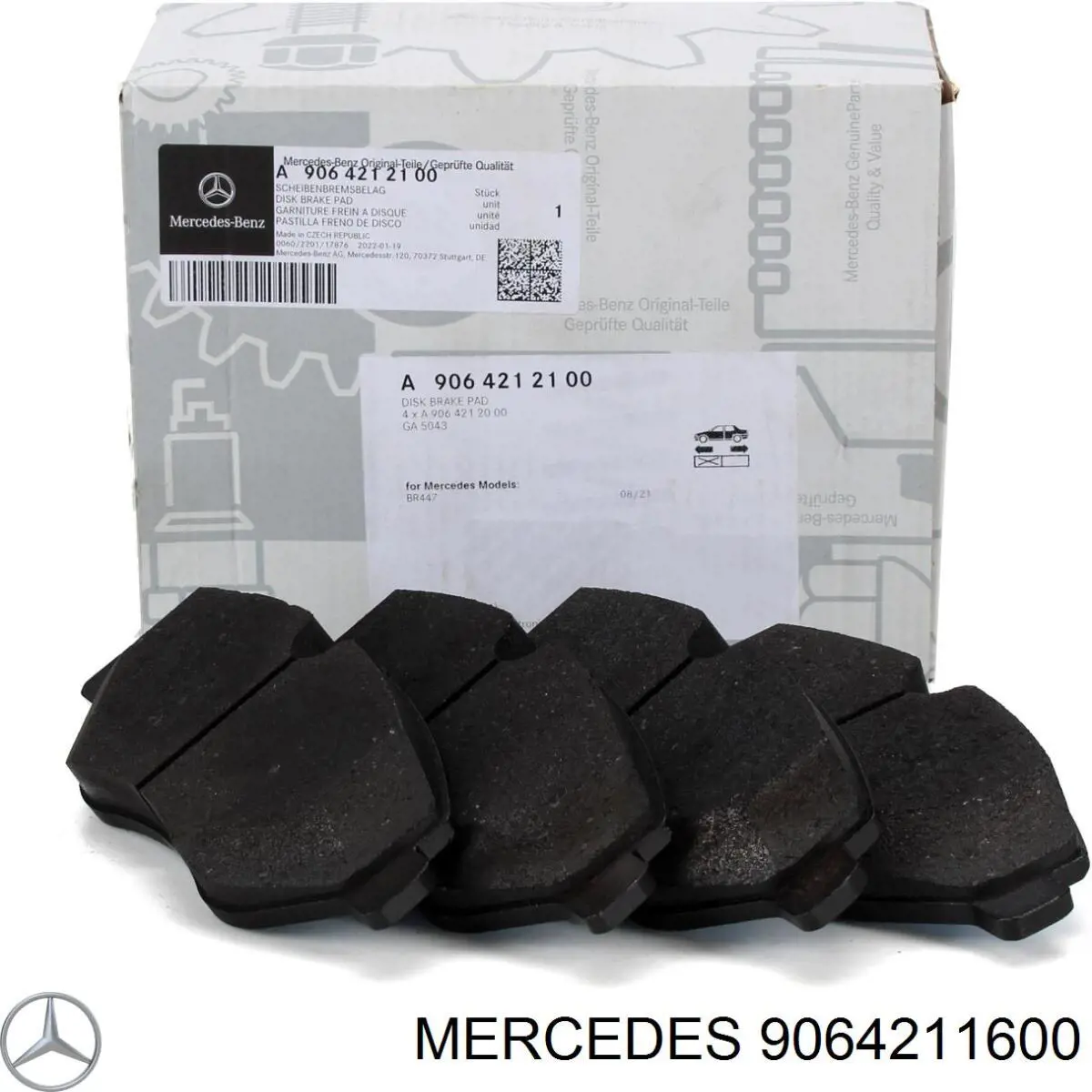 9064211600 Mercedes Klocki hamulcowe przednie tarczowe