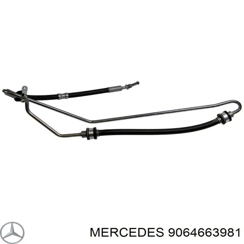 Przewód hydraulicznego układu wspomagania wysokiego ciśnienia, od pompy do maglownicy (mechanizmu) do Mercedes Sprinter II 3,5-t 906