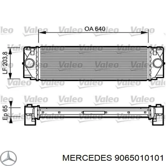 Chłodnica intercoolera Mercedes 9065010101 cena, od 122,32 USD