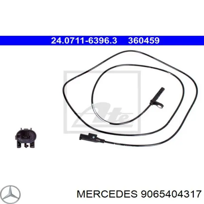 9065404317 Mercedes Czujnik ABS tylny lewy