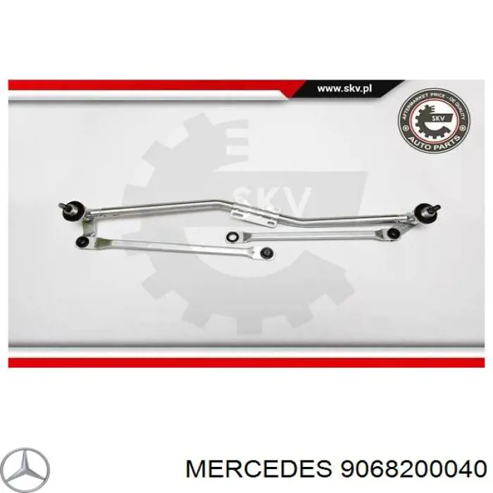 Do koszyka 9068200040 Mercedes Mechanizm wycieraczek