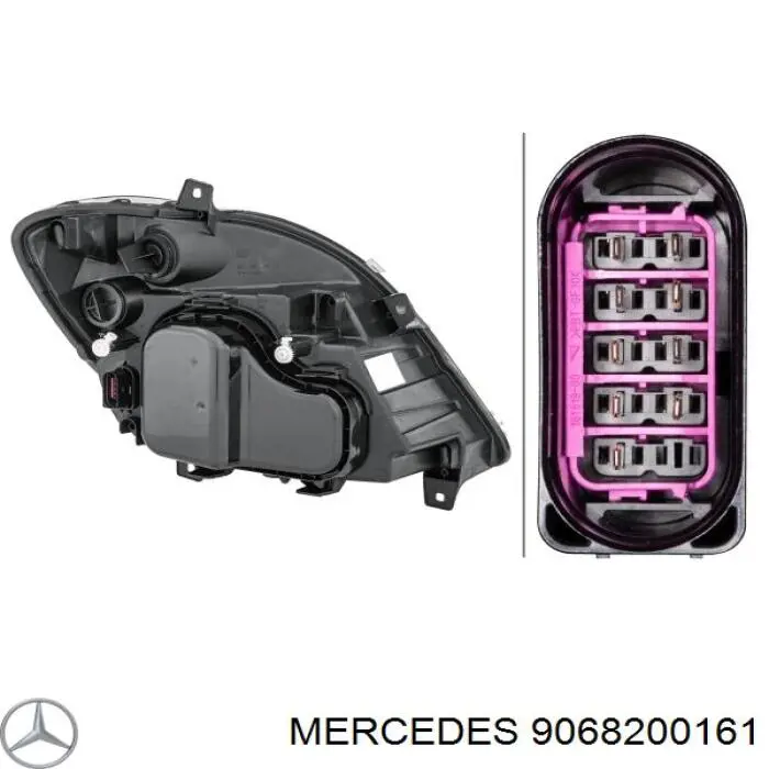 Reflektor lewy 9068200161 Mercedes