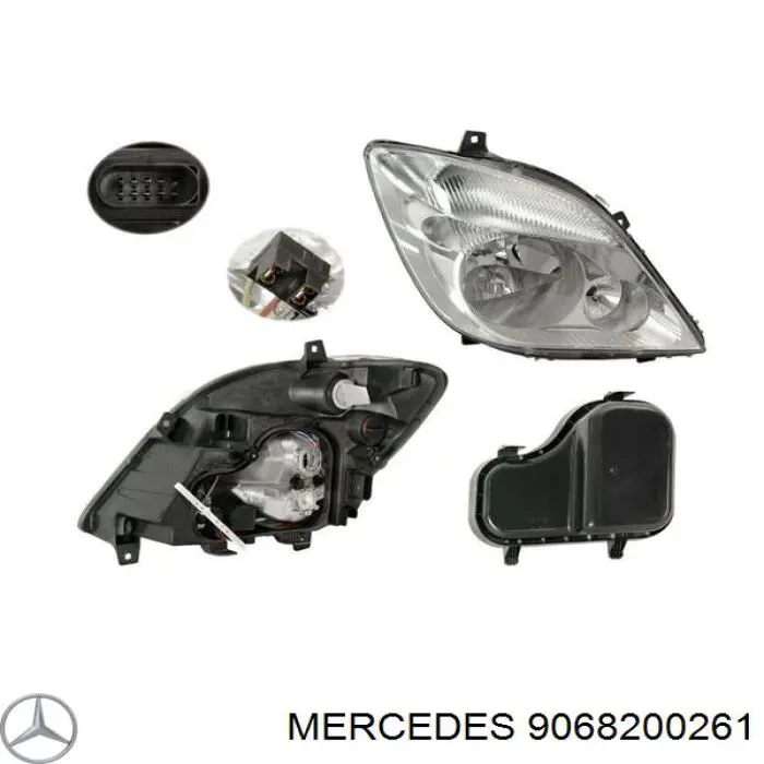 Do koszyka 9068200261 Mercedes Reflektor prawy