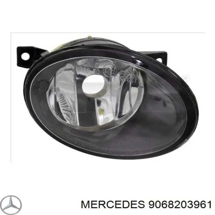 Lampa przeciwmgielna prawa Mercedes 9068203961 cena, od 23,52 USD
