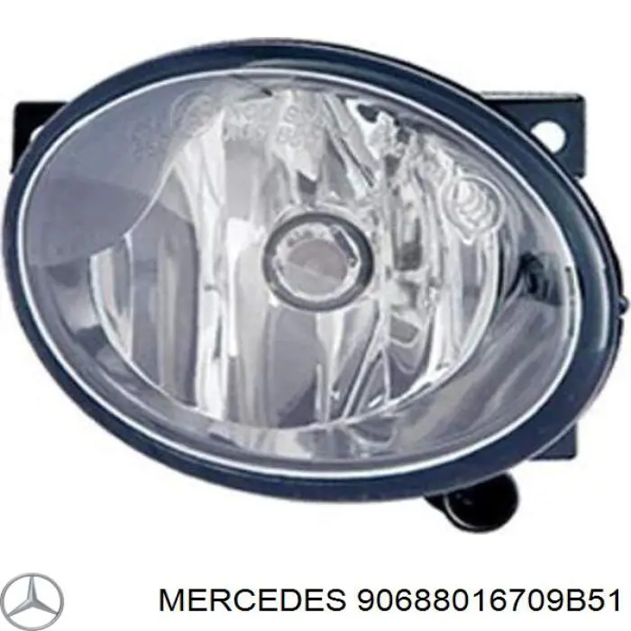 90688016709B51 Mercedes Zderzak przedni