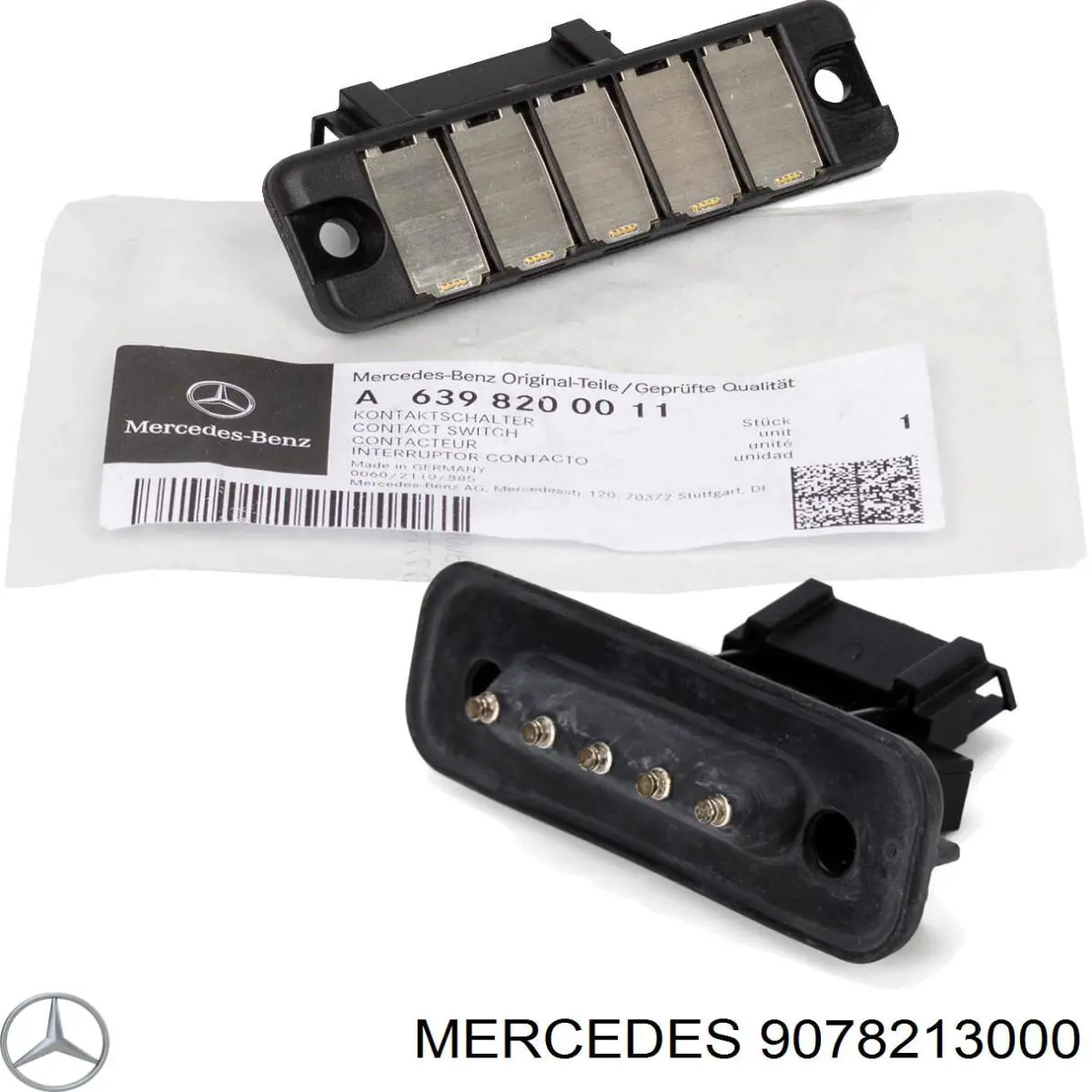 9078213000 Mercedes Czujnik zamykania drzwi (wyłącznik krańcowy), na drzwiach przesuwnych