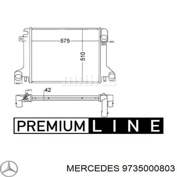 9735000803 Mercedes Chłodnica silnika