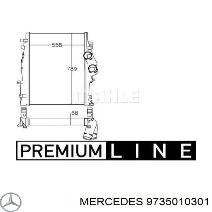 9735010301 Mercedes Chłodnica intercoolera