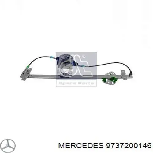 9737200146 Mercedes Mechanizm podnoszenia szyby drzwi przednich lewych