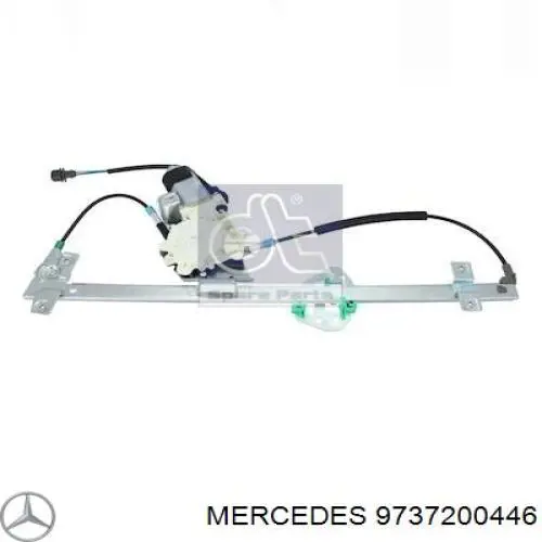 Mechanizm podnoszenia szyby drzwi przednich prawych Mercedes 9737200446 cena, od 34,36 USD