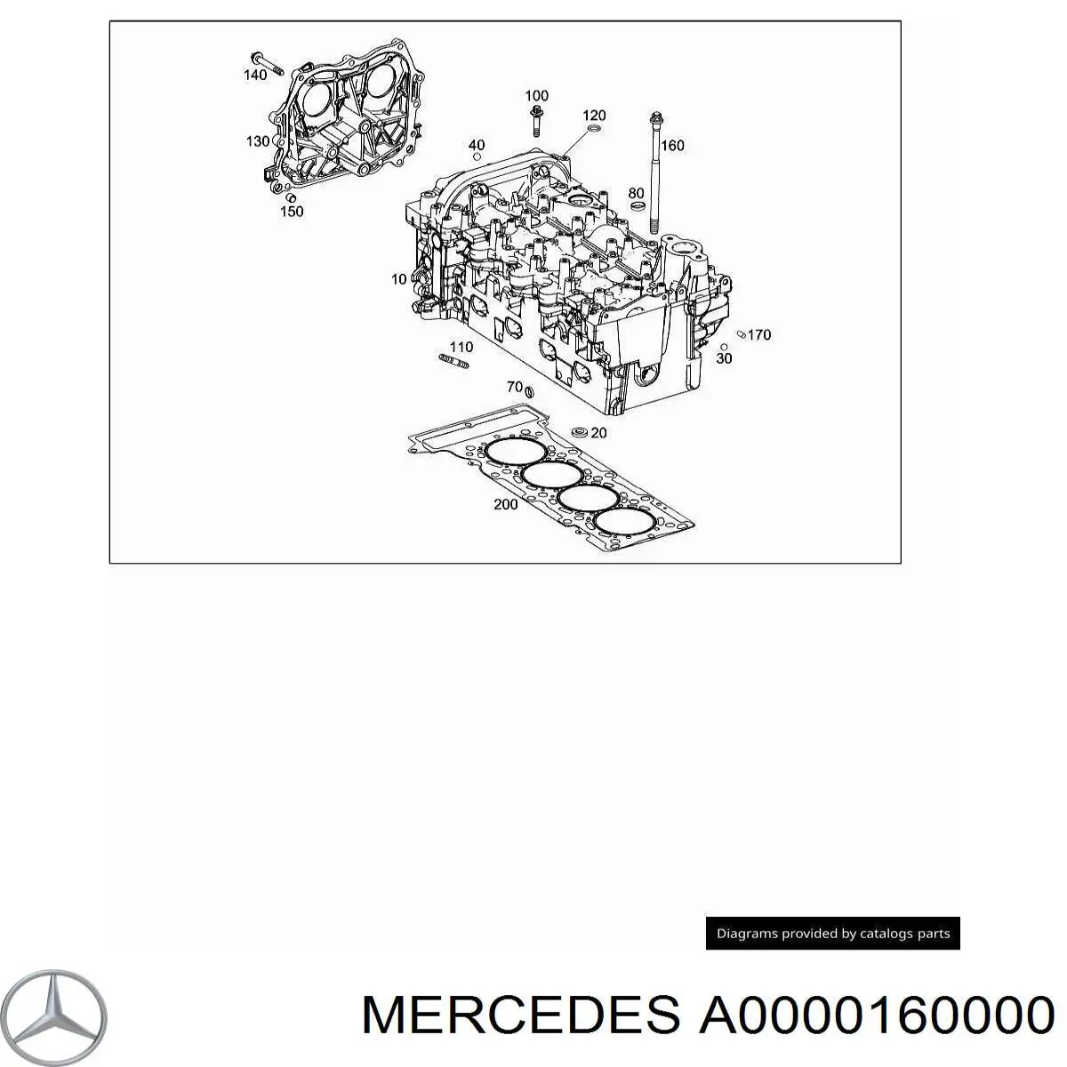 A0000160000 Mercedes Śruba głowicy cylindrów