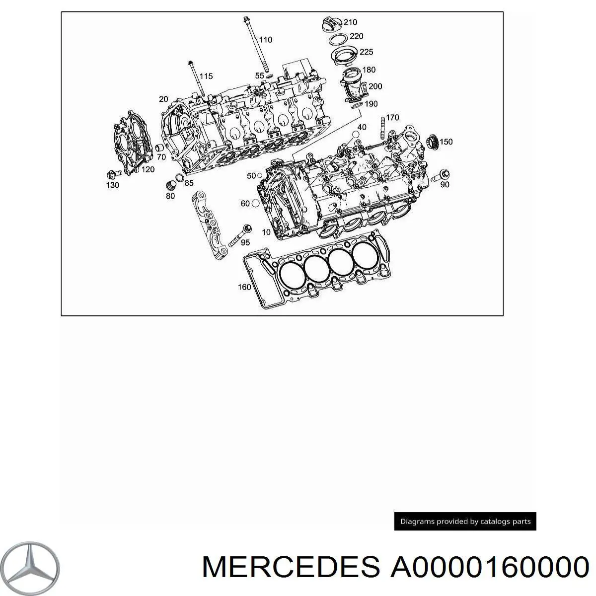 Śruba głowicy cylindrów Mercedes A0000160000 cena, od 30,06 USD