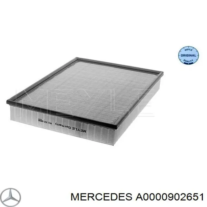 Filtr powietrza Mercedes A0000902651 cena, od 10,90 USD