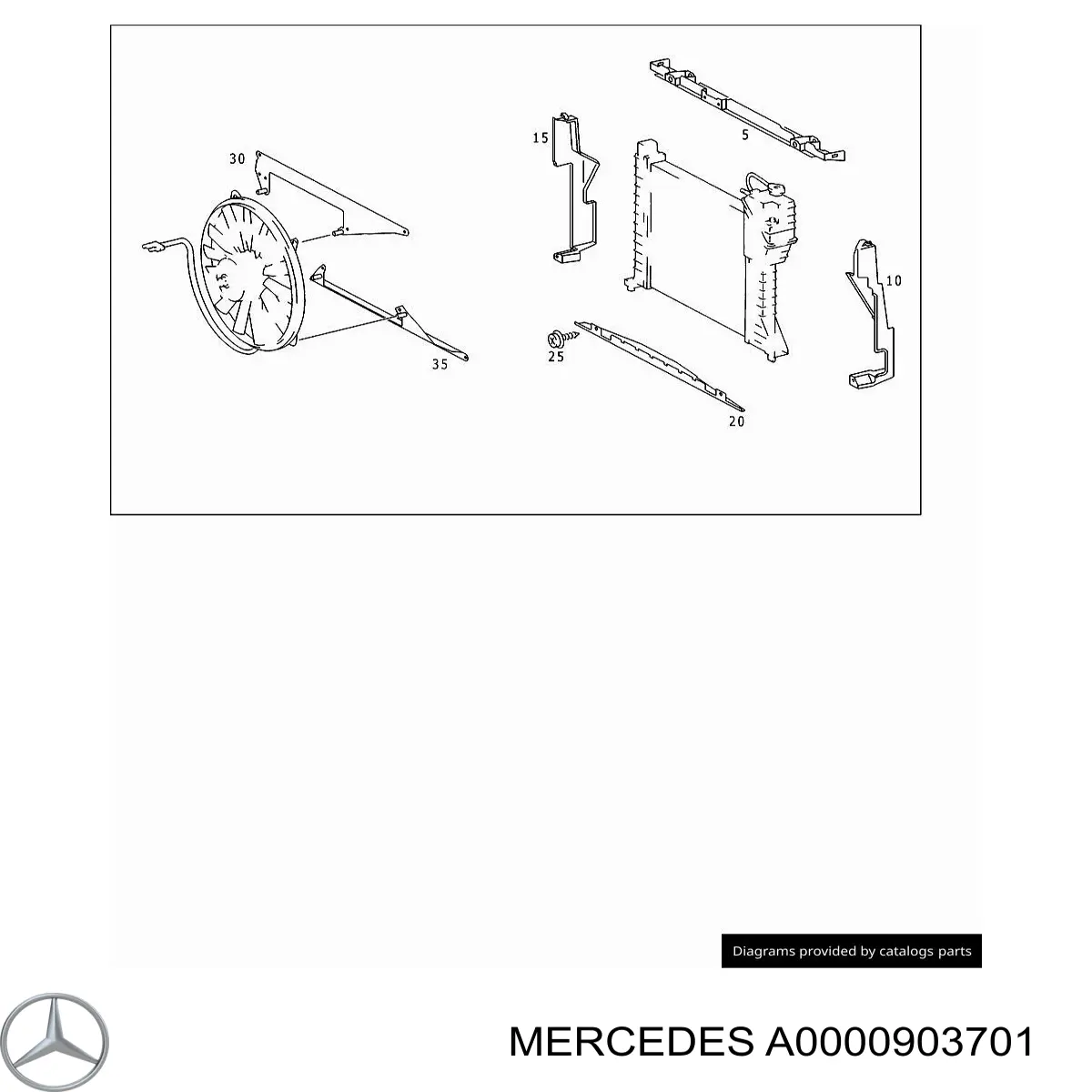 A0000903701 Mercedes Obudowa filtra powietrza