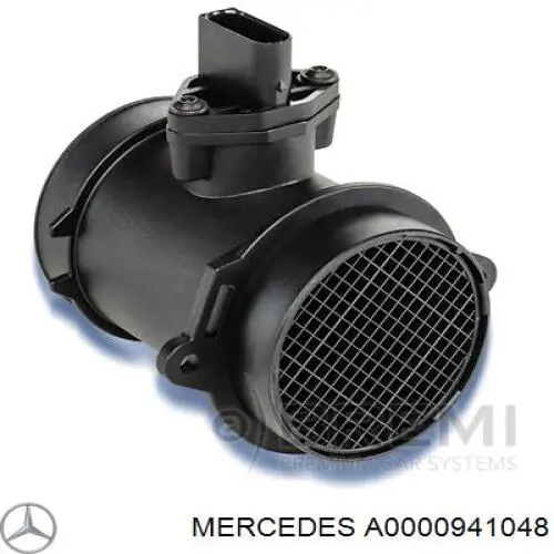 Czujnik przepływu powietrza, przepływomierz powietrza M.A.F. A0000941048 Mercedes
