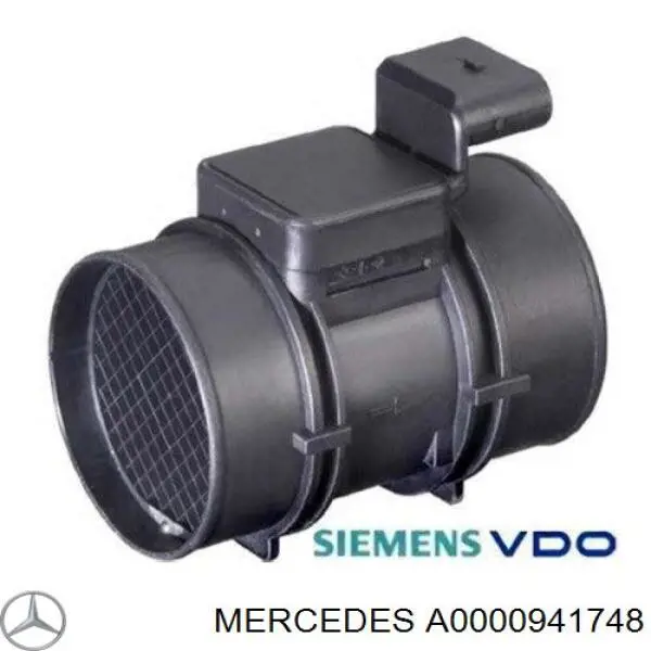 Czujnik przepływu powietrza, przepływomierz powietrza M.A.F. Continental/Siemens 5WK9633Z cena, od 120,88 USD