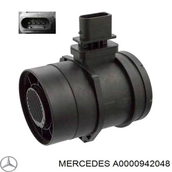 Czujnik przepływu powietrza, przepływomierz powietrza M.A.F. Mercedes A0000942048 cena, od 87,80 USD