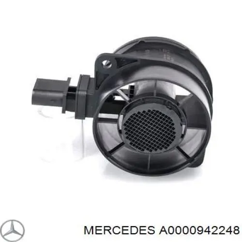 Czujnik przepływu powietrza, przepływomierz powietrza M.A.F. Mercedes A0000942248 cena, od 56,26 USD