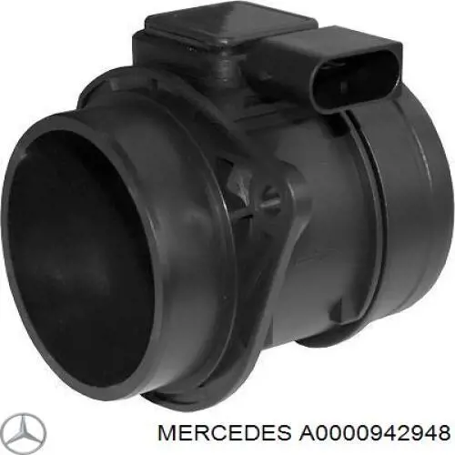 Czujnik przepływu powietrza, przepływomierz powietrza M.A.F. Mercedes A0000942948 cena, od 51,32 USD