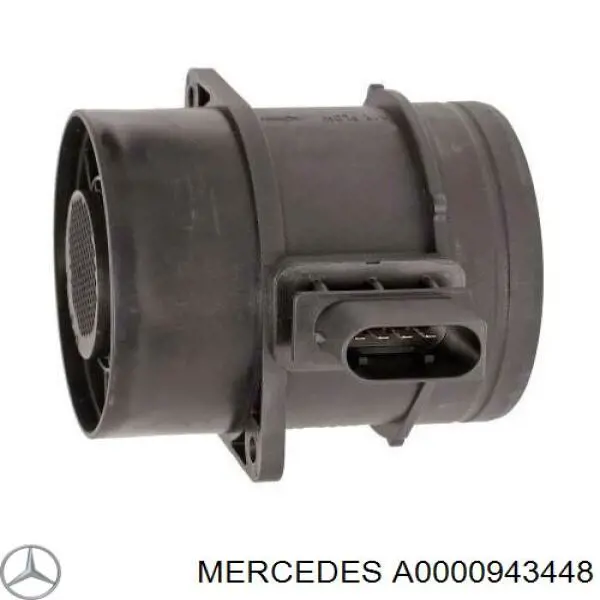 A0000943448 Mercedes Czujnik przepływu powietrza, przepływomierz powietrza M.A.F.