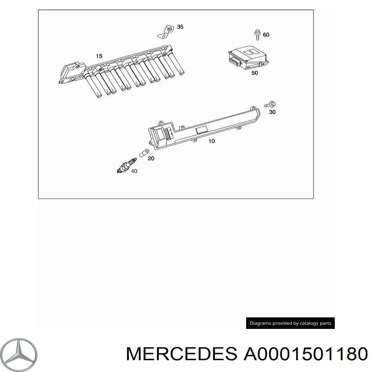 A0001501180 Mercedes Cewka zapłonowa