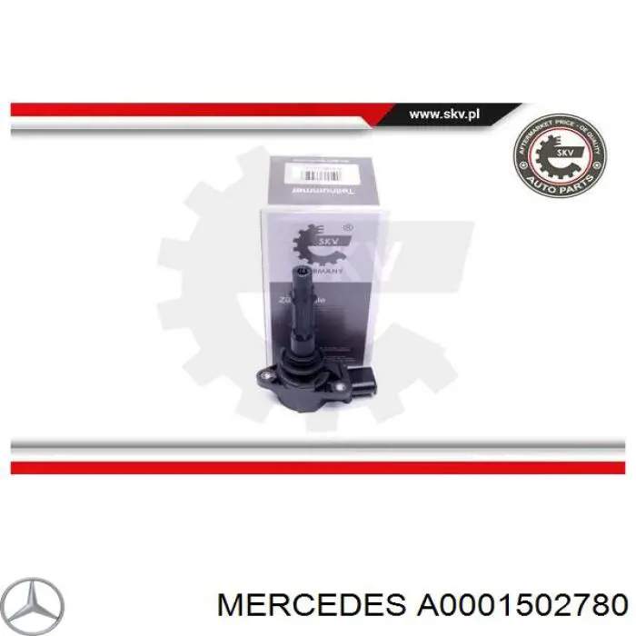 Cewka zapłonowa Mercedes A0001502780 cena, od 66,52 USD