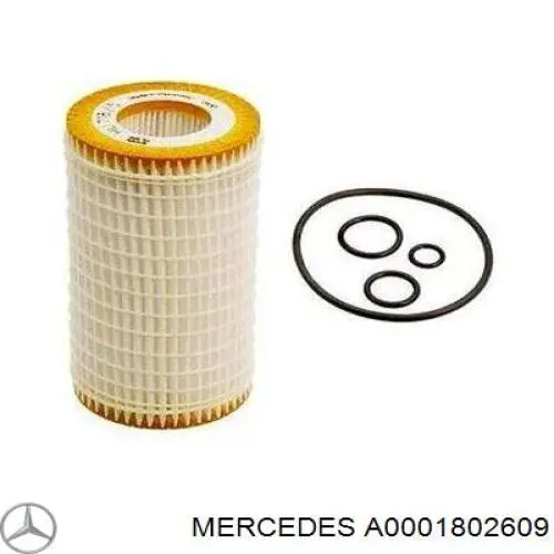 Do koszyka A0001802609 Mercedes Filtr oleju