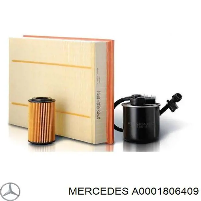 A0001806409 Mercedes Zestaw filtrów na silnik