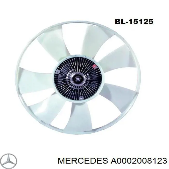 A0002008123 Mercedes Sprzęgło wiskotyczne wentylatora chłodzenia