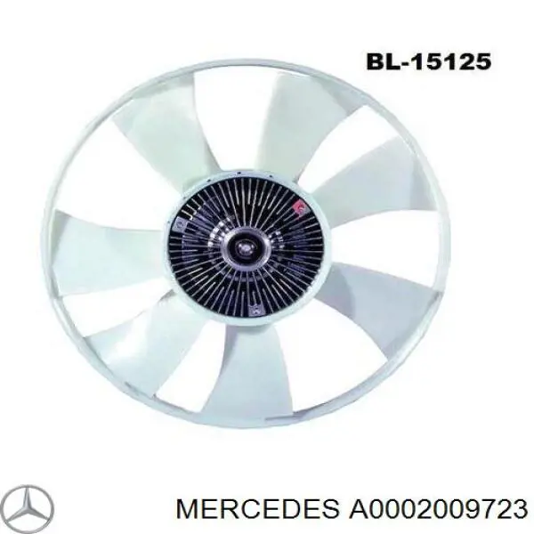 A0002009723 Mercedes Sprzęgło wiskotyczne wentylatora chłodzenia