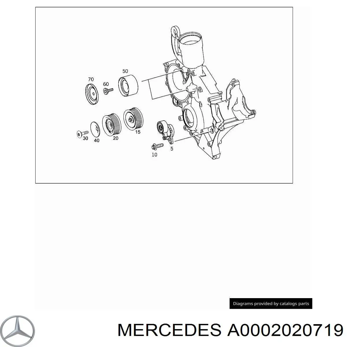 A0002020719 Mercedes Rolka prowadząca, kierunkowa paska napędowego