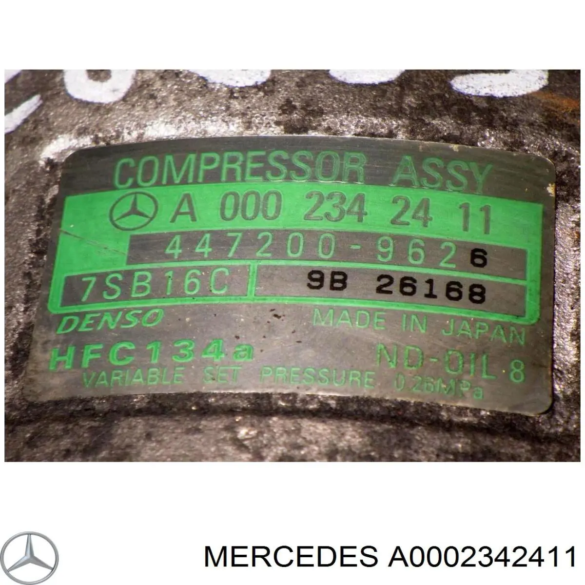 Sprężarka klimatyzacji A0002342411 Mercedes