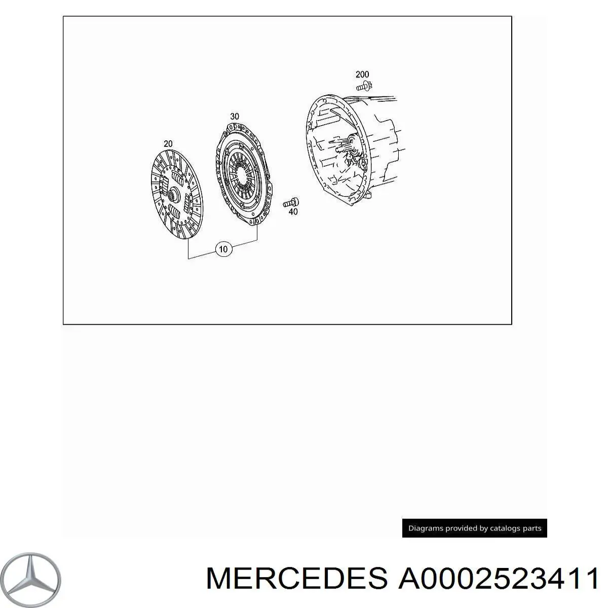 Do koszyka Docisk sprzęgła Mercedes C  S203