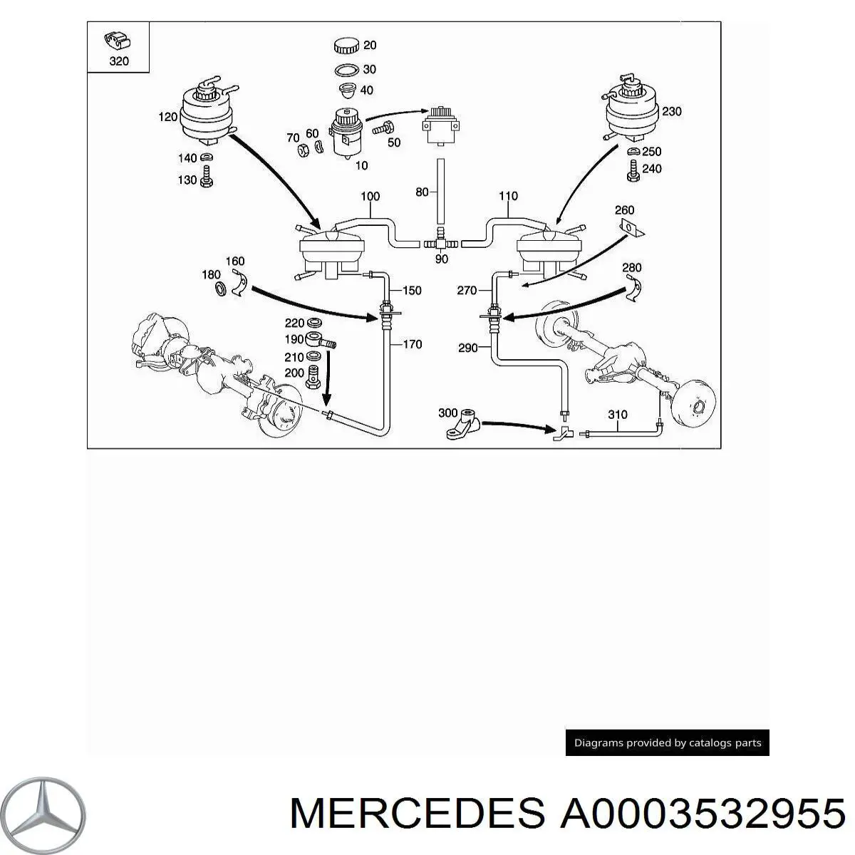 Akumulator napędu dyferencjału mostu do Mercedes Sprinter (904)