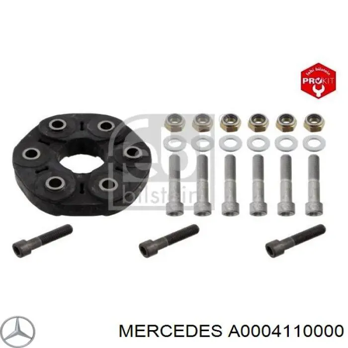 Przegub elastyczny (wg kodów 124 411 00 15, 03918) Mercedes A0004110000 cena, od 46,82 USD