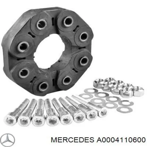 A0004110600 Mercedes Przegub elastyczny wału przedni/tylny