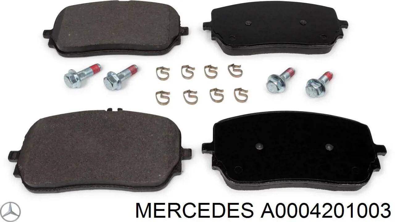 Klocki hamulcowe przednie tarczowe Mercedes A0004201003 cena, od 69,81 USD