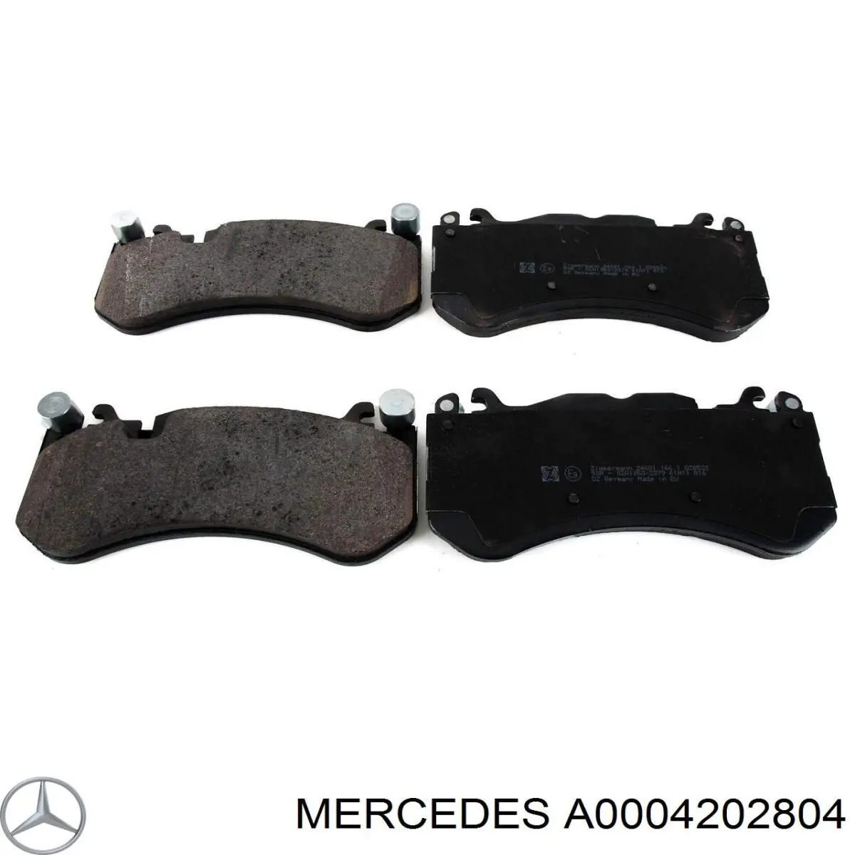 A0004202804 Mercedes klocki hamulcowe przednie tarczowe