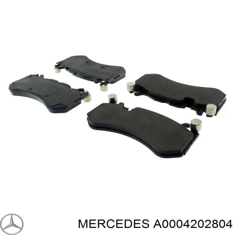 Do koszyka A0004202804 Mercedes Klocki hamulcowe przednie tarczowe