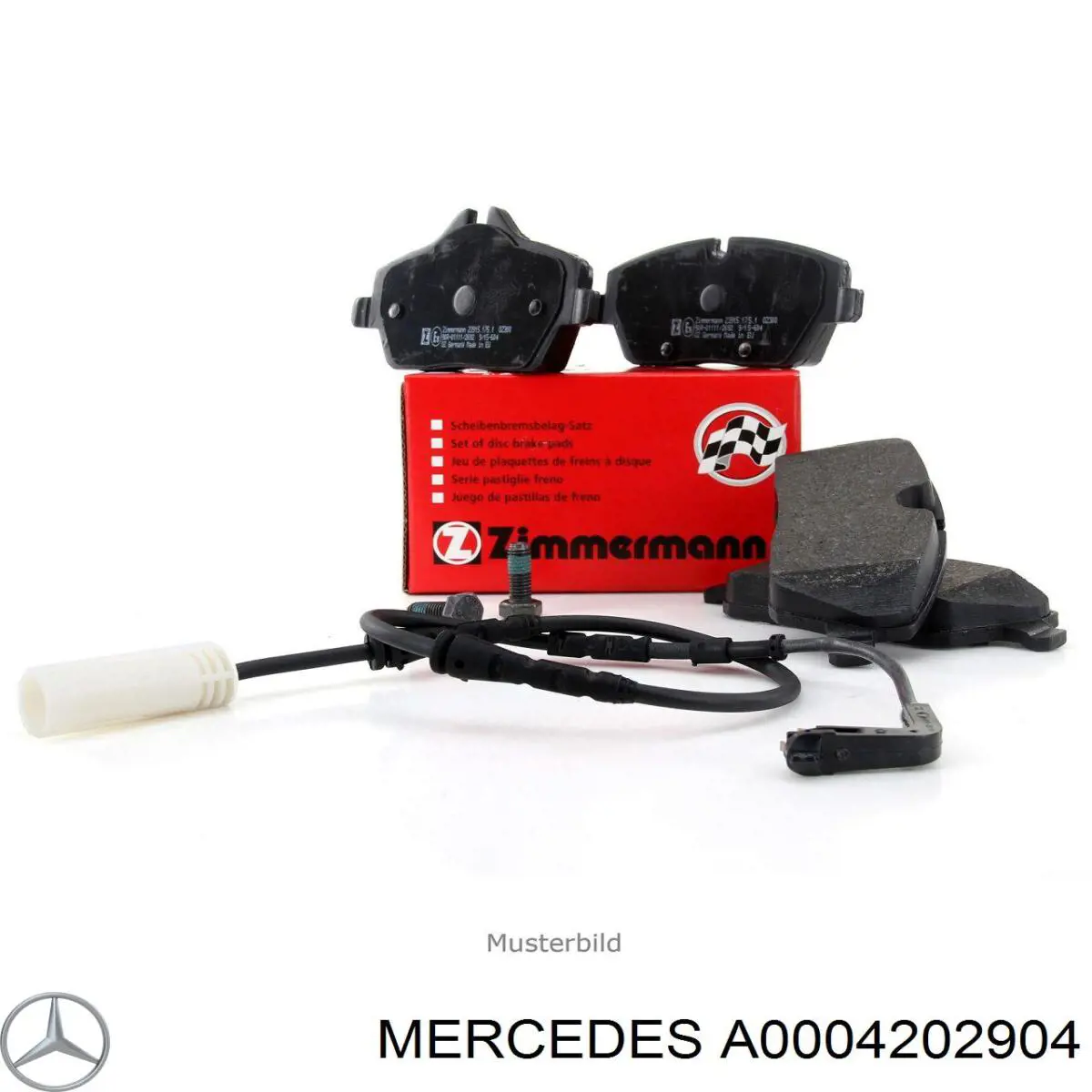 Klocki hamulcowe przednie tarczowe Mercedes A0004202904 cena, od 205,69 USD