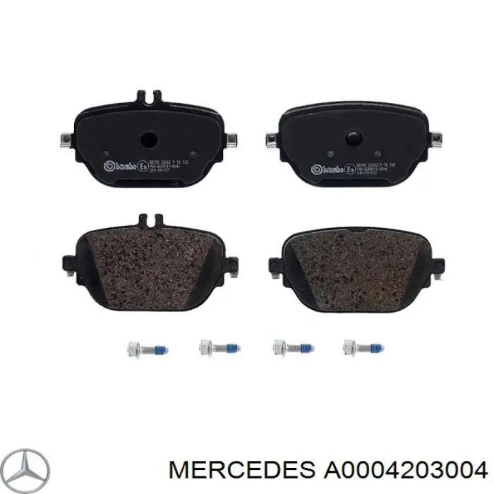 Okładziny (klocki) do hamulców tarczowych tylne Mercedes A000421980164 cena, od 63,42 USD